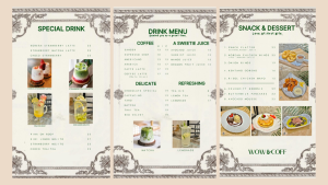 Menu minuman dan dessert wow and coff - Nafilahcha.com